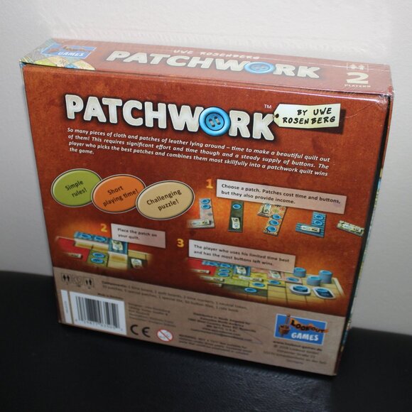 3/$88❤️new PATCHWORK Board Game by Uwe Rosenberg Lookout Games Made in Germany - Picture 8 of 14